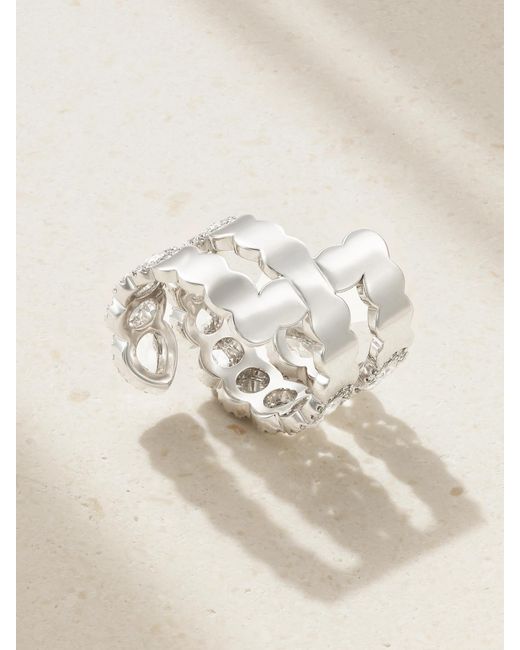 David Morris Natural 18-Karat Diamond Ring