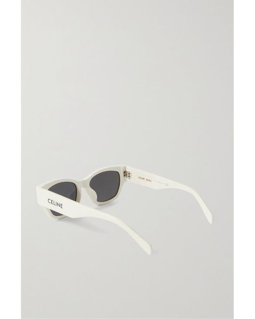 Céline Natural Square-Frame Acetate Sunglasses