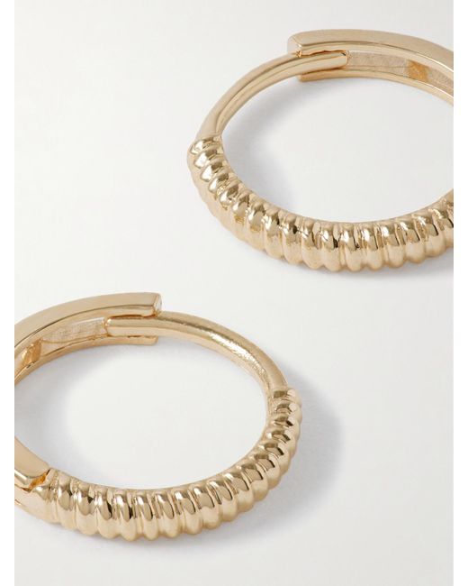 Loren Stewart Natural Net Sustain Creolen Aus Recyceltem 14 Karat