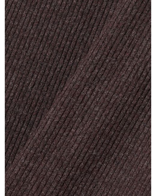 Agolde Brown Delphi Ribbed Jersey Top