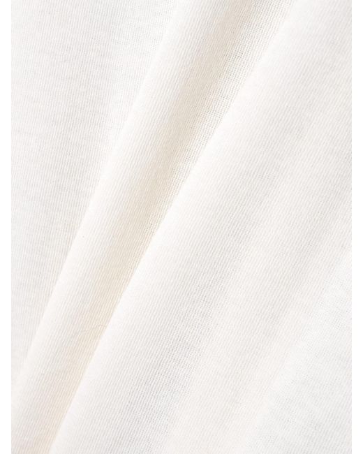Alaïa White Cotton-Blend Mini Dress