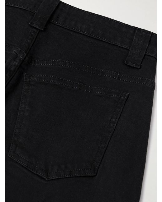 Khaite Black Delina High-Rise Straight-Leg Jeans