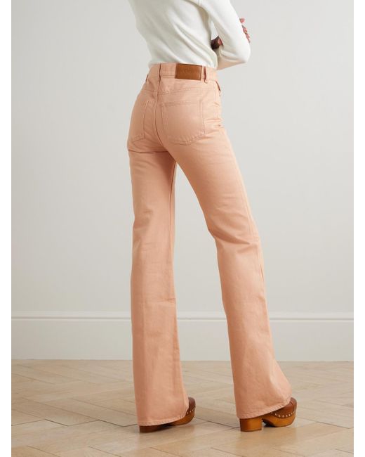 Chloé White Embellished High-Rise Straight-Leg Jeans