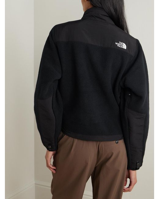 The North Face Black Denali Embroidered Shell-Trimmed Polartec Fleece Jacket