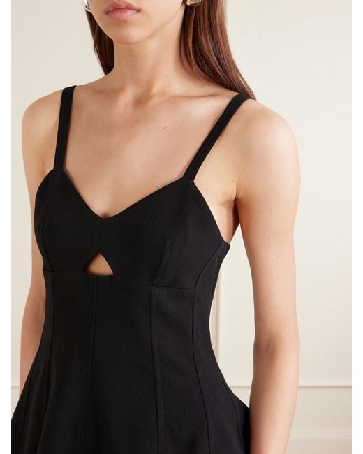 Jil Sander Black Wool Bustier Top