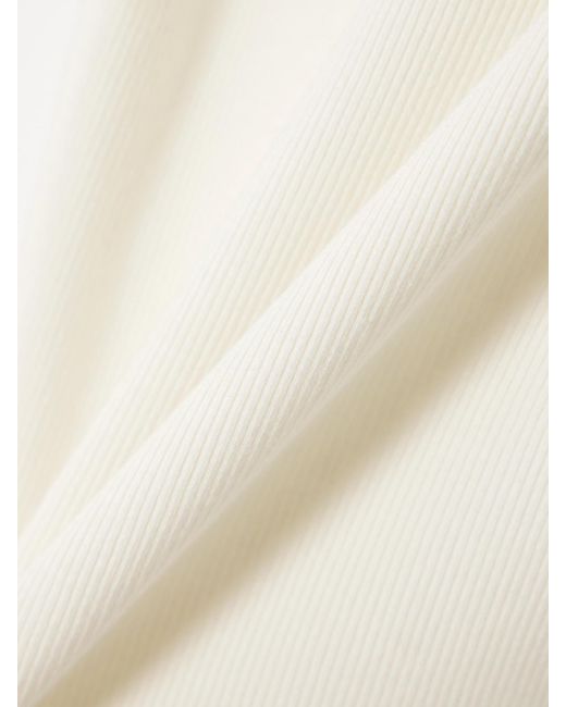 ÉTERNE Natural Iris Tanktop Aus Geripptem Stretch-Jersey Aus Einer Baumwoll-Modalmischung