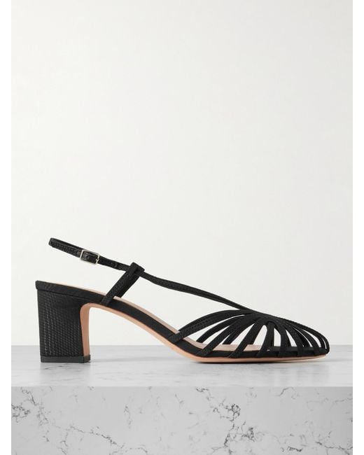 Sandales En Moire Priscilla Loeffler Randall en coloris Black