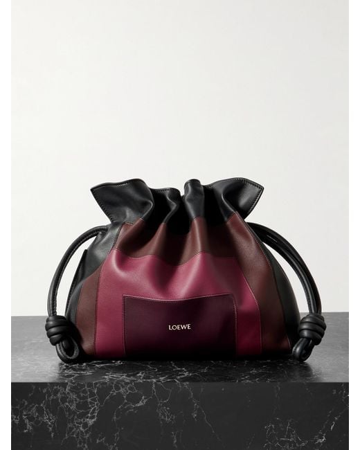 Loewe Red Flamenco Clutch Aus Leder