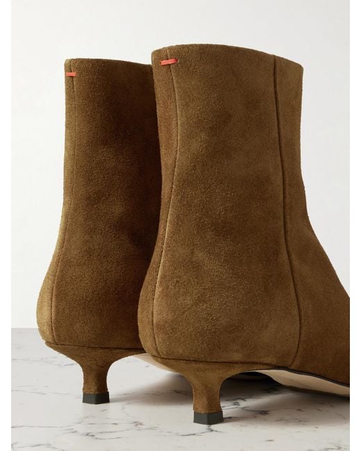 Aeyde Brown Sofie Suede Ankle Boots