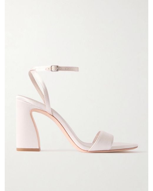Loeffler Randall Natural Malia Satin Sandals