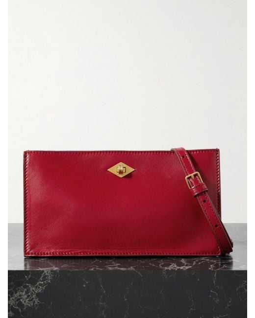 Metier Red Ease Leather Clutch