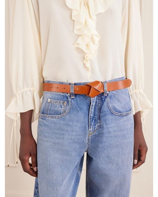 Isabel Marant White Lassio Leather Belt