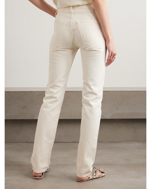 Jamie Haller White The Low Low-Rise Slim-Fit Jeans