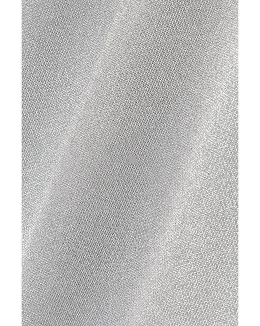 A.L.C. White Ashley Midikleid Aus Metallic-Strick