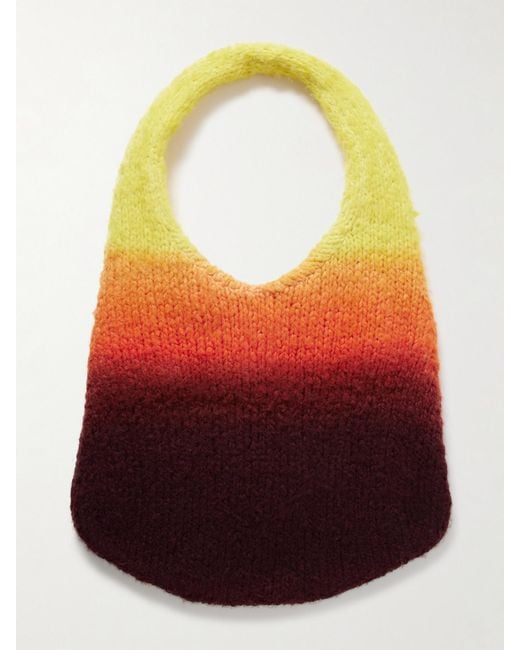 Sac Porté Épaule En Cachemire Brossé À Dégradé Ino Gabriela Hearst en coloris Red