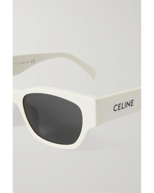 Céline Natural Square-Frame Acetate Sunglasses