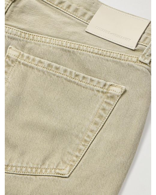 Citizens of Humanity Natural Pina Baggy Cropped Low-Rise Wide-Leg Jeans