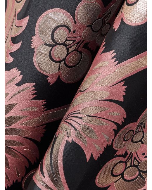 Etro Red Long Jacquard Dress