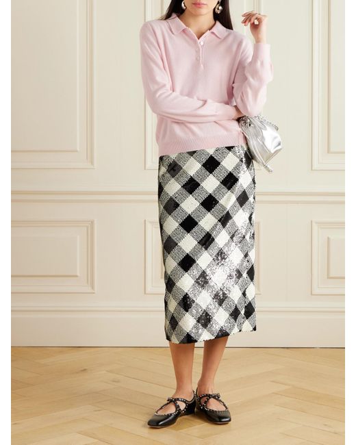 &Daughter Pink Aoife Pullover Aus Einer Kaschmir-Baumwollmischung Mit Polokragen