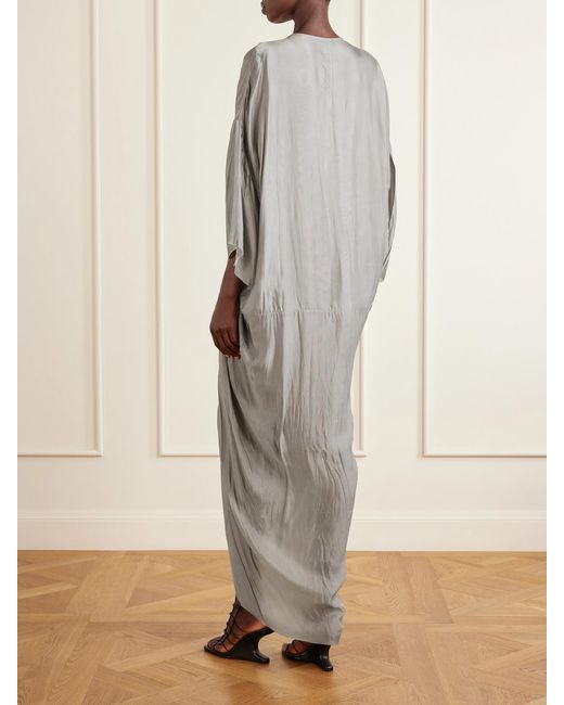 Rick Owens Gray Tommy Kite Shell Gown