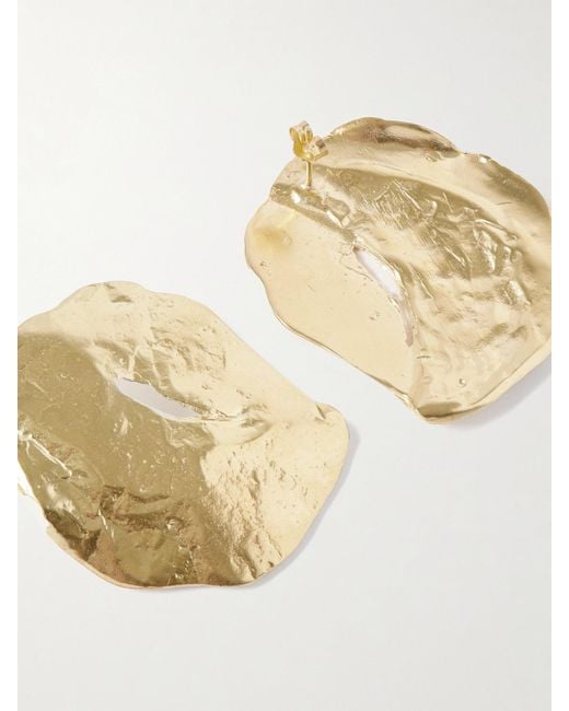 YSSO Metallic Filo Vergoldete Ohrringe