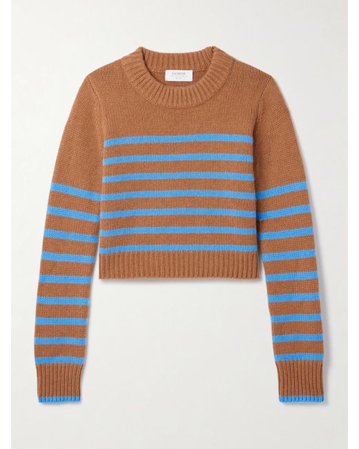 La Ligne Blue Mini Marin Pullover Aus Einer Woll-Kaschmirmischung Mit Streifen