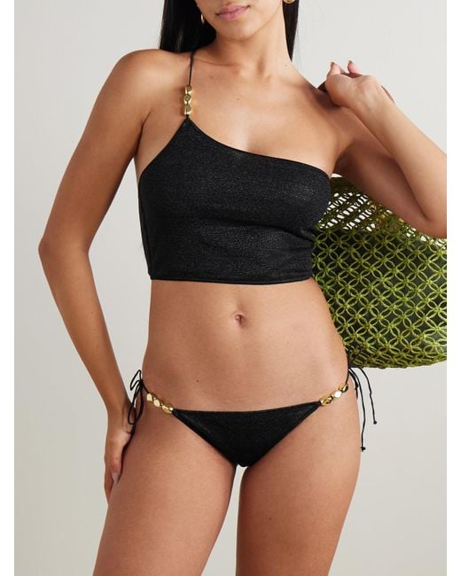Oseree Black Asymmetrischer Bikini