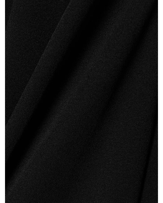Victoria Beckham Black Trägerlose Robe Aus Jersey Mit Raffungen