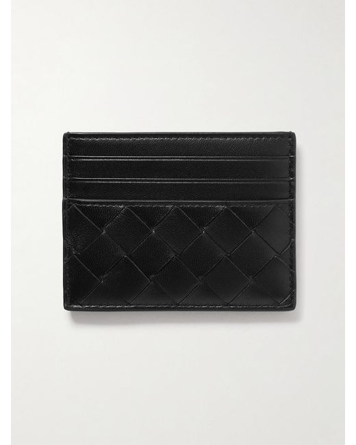 Bottega Veneta Black Intrecciato Leather Cardholder