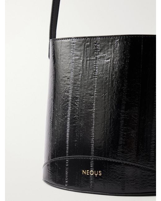 Neous White Pardalis 2.0 Eel-Effect Leather Shoulder Bag