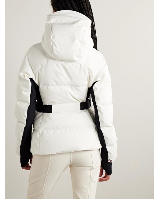 Moncler Black Guyane Hooded Quilted Down Ski Jacket