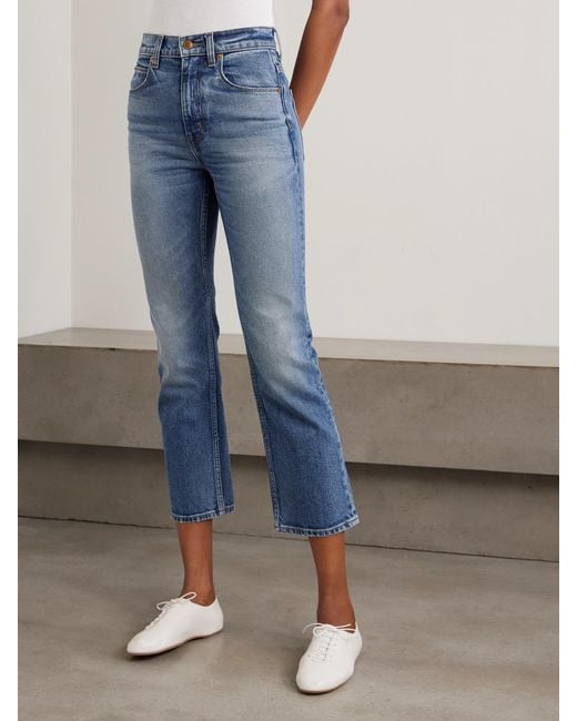 Jamie Haller Blue The Kenickie Mid-Rise Straight-Leg Jeans