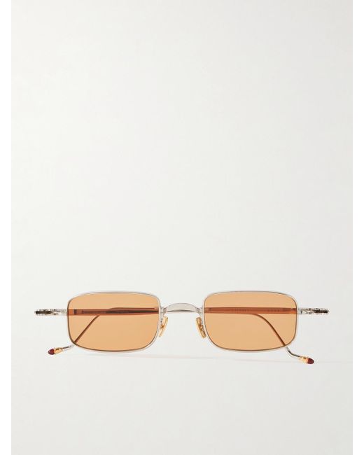 Jacques Marie Mage Natural Dusk Rectangle-Frame Titanium Sunglasses