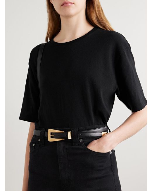 Ceinture En Cuir Lucca Khaite en coloris Black