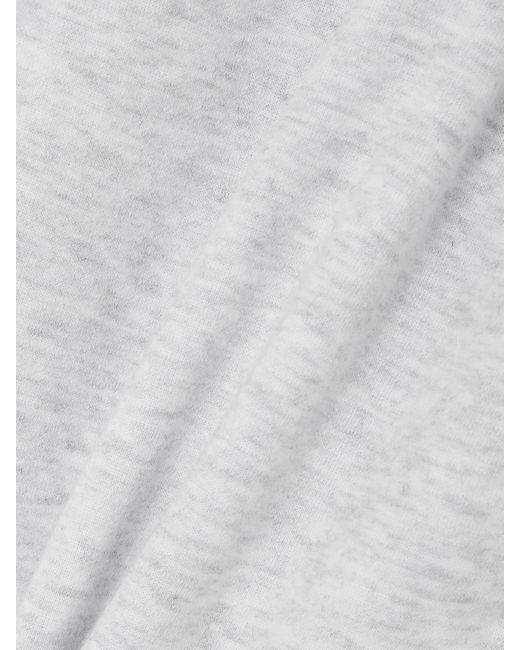 Pantalon De Survêtement En Molleton De Coton Mélangé, Light Heather Skims en coloris White