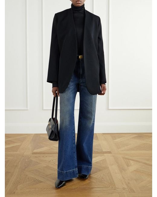 Victoria Beckham Blue Alina High-Rise Flared Jeans