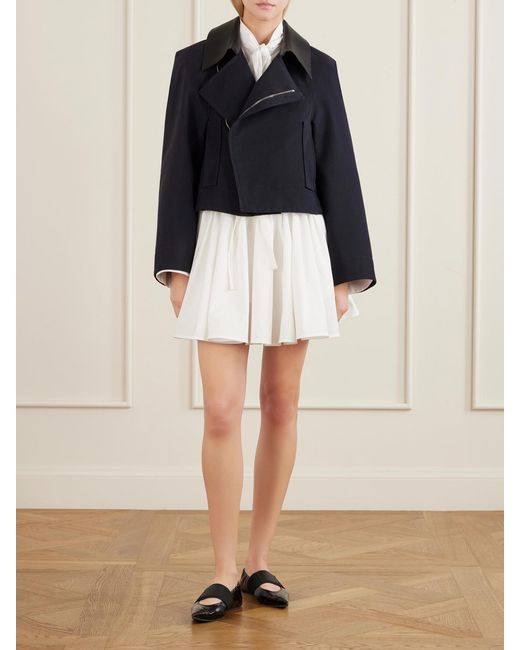 Givenchy Blue Cotton And Wool-Blend Gabardine Jacket
