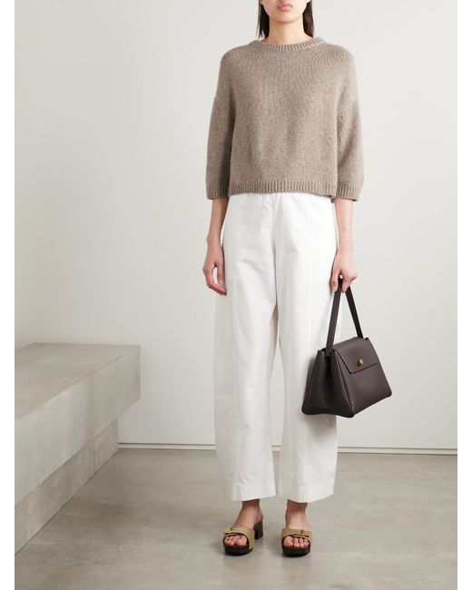 Khaite Natural Sabina Cashmere Sweater