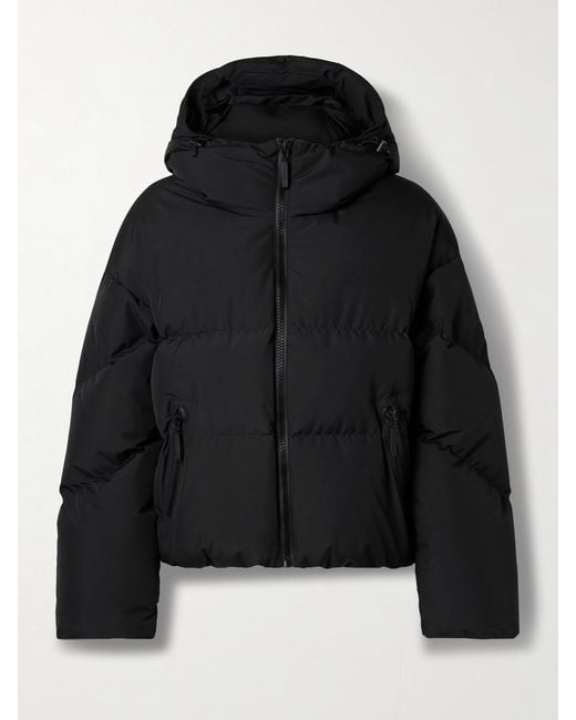 CORDOVA Black Meribel Hooded Quilted Recycled Down Ski Jacket