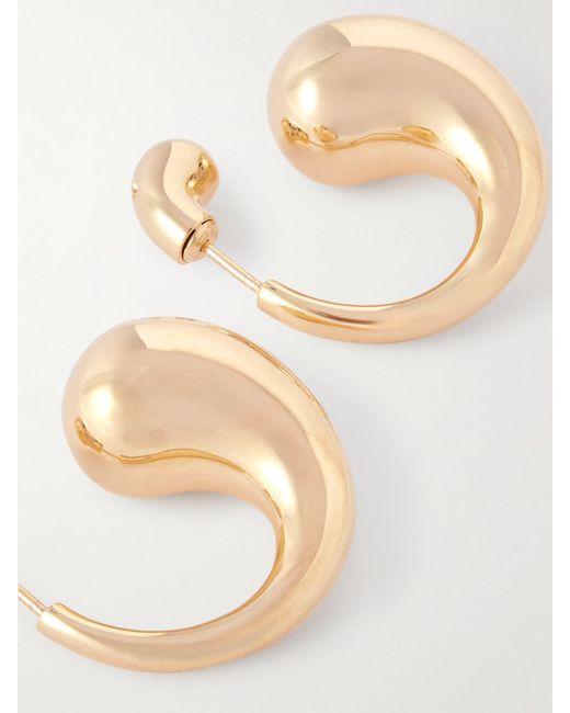 Bottega Veneta Natural Tone Earrings
