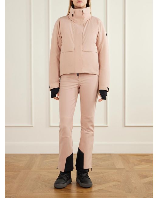 Moncler Natural Shell Straight-Leg Ski Pants