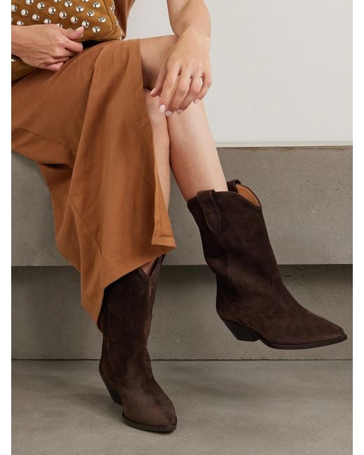 Isabel Marant Brown Duerto Suede Boots