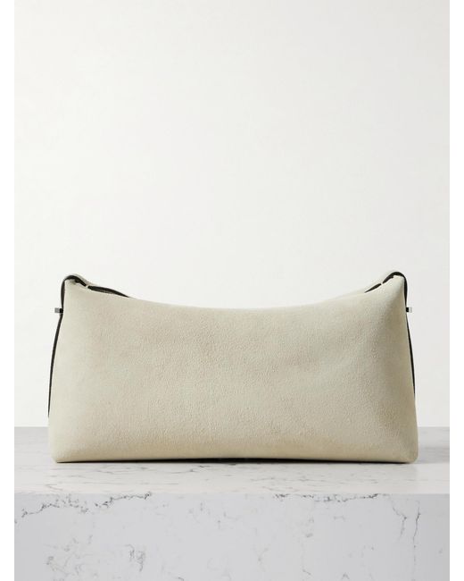 Totême  Natural Scoop Suede Clutch