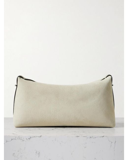 Totême  Natural Scoop Suede Clutch