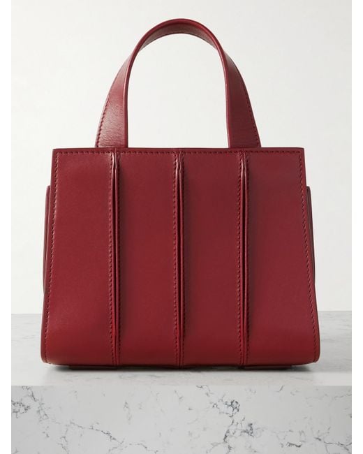 Sac À Main En Cuir À Plis Whitney Bag 3 Micro Max Mara en coloris Red