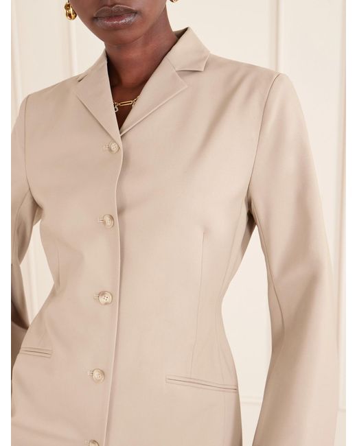 Kallmeyer Natural Benny Wool-Blend Grain De Poudre Blazer