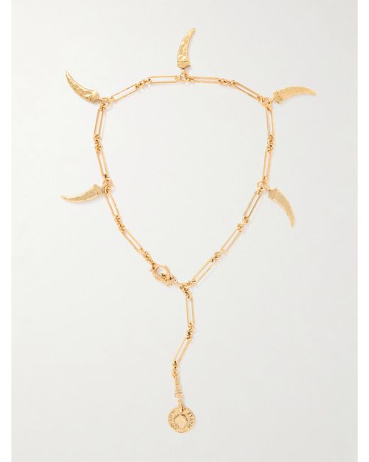 Maison Mayle Natural Pamplonne Rhodium And-Plated Necklace
