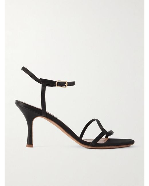 Emme Parsons Natural Loop Satin Sandals