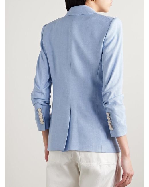 Veronica Beard Blue Battista Dickey Canvas Jacket