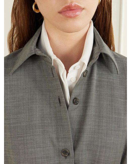 Altuzarra Gray Eleanor Wool-Blend Midi Dress